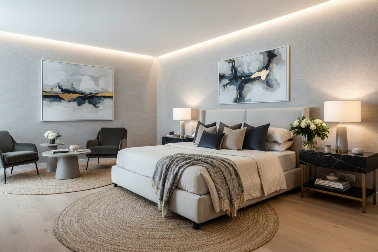 Luxurious bedroom home decor - no text